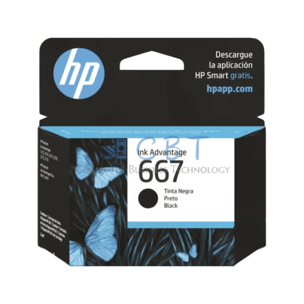 HP -Tinta  667 Negro Ink Advantage Original