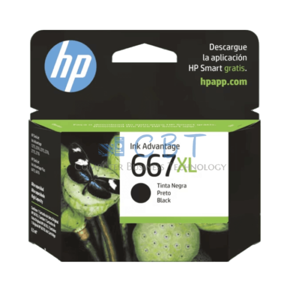 HP - Tinta 667XL - Negro Alto Rendimiento Advantage Original