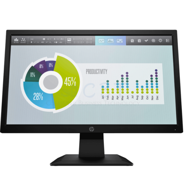 HP P204 - LED-backlit LCD monitor - 19.5"