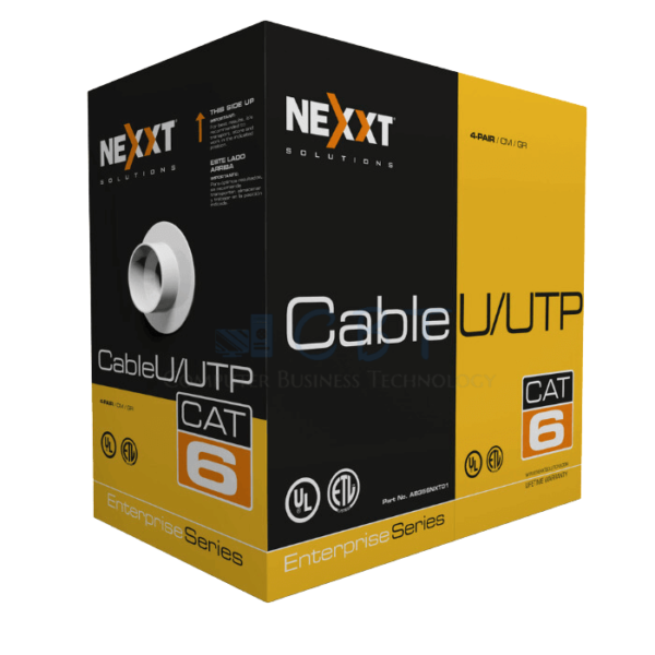 Nexxt Enterprise Cat6 U/UTP Cable 4P 23AWG CM 305m GR