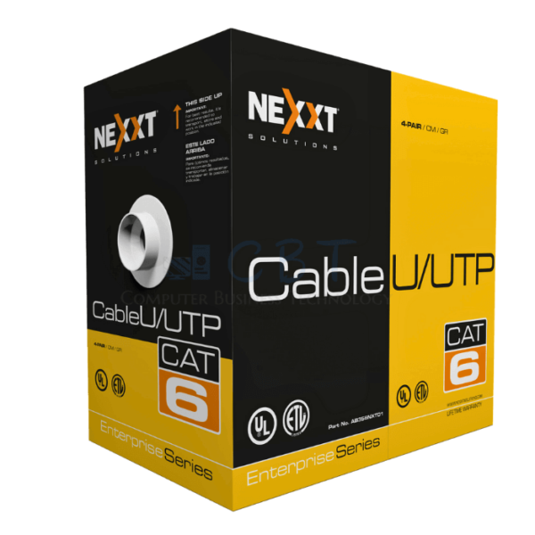 Nexxt Enterprise Cat6 U/UTP Cable 4P 23AWG CM 305m BL