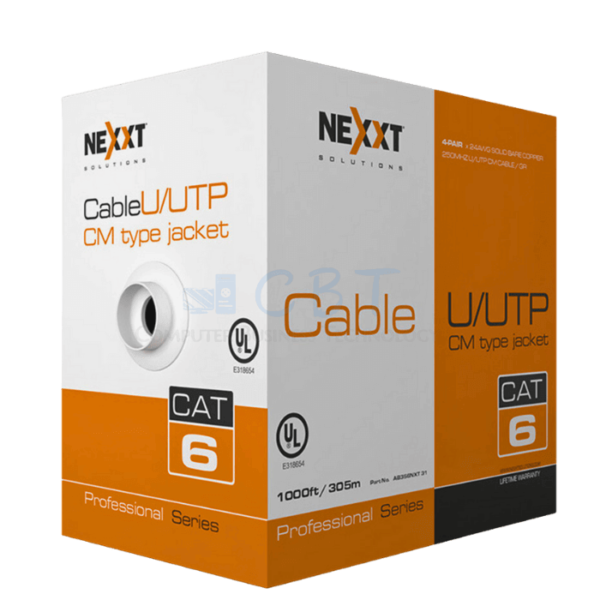 Nexxt Professional Cat6 UTP Cable 4P 24AWG CM 305m BL