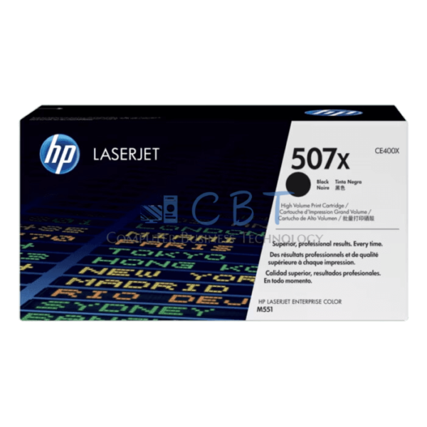 HP Toner 507X - Alto rendimiento - negro