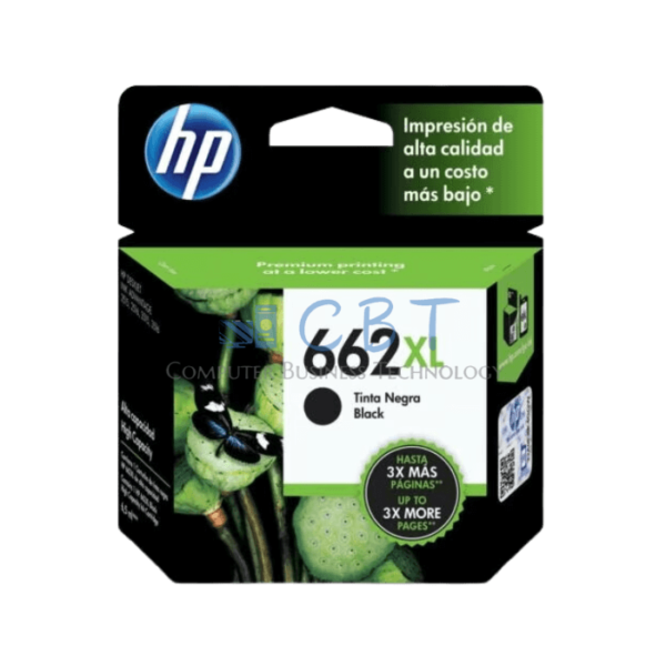 HP Tinta 662XL - Alto rendimiento - negro