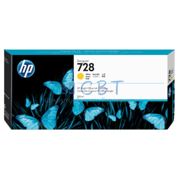 HP Tinta 728 - 300 ml - amarillo