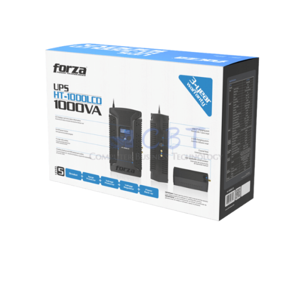 Forza HT UPS interactiva 1000VA/600W, 12 slds - Imagen 2