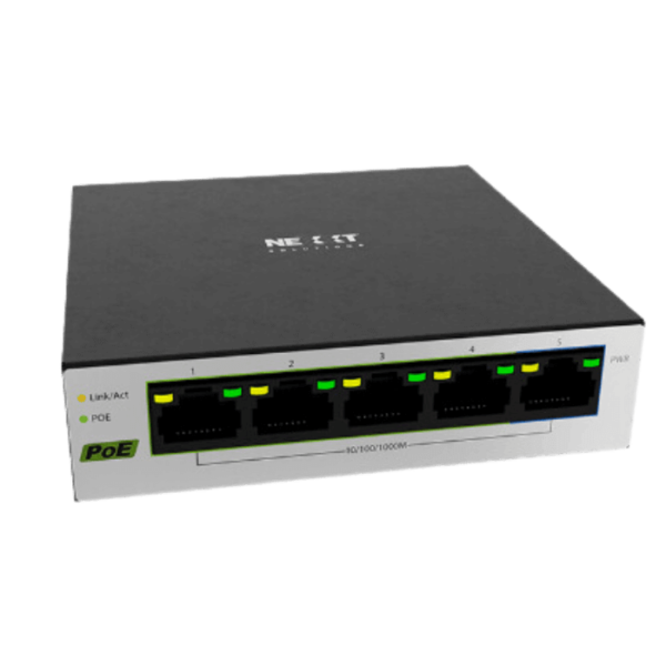 Nexxt  - Switch - PoE+ 5 Puertos