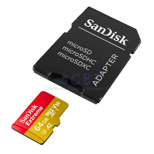 SanDisk Extreme - Tarjeta de memoria flash (adaptador microSDXC a SD Incluido) - 64 GB