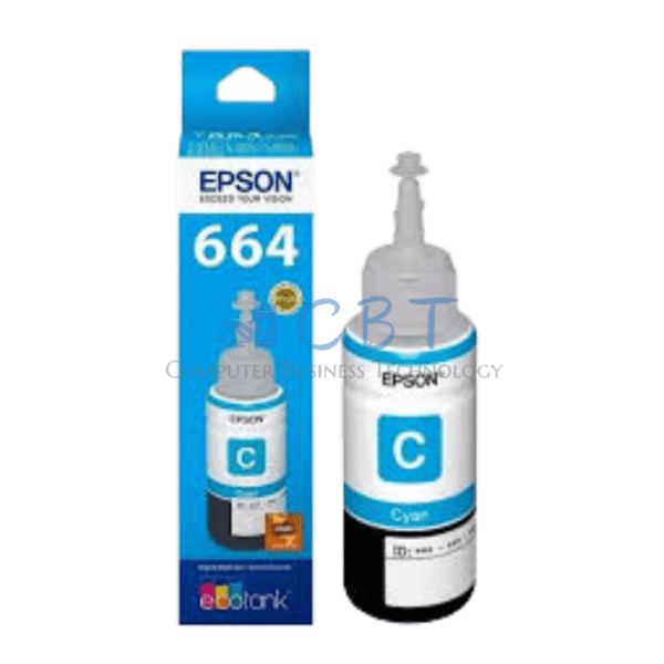 Epson Botella de Tinta  T664 - Cián - original