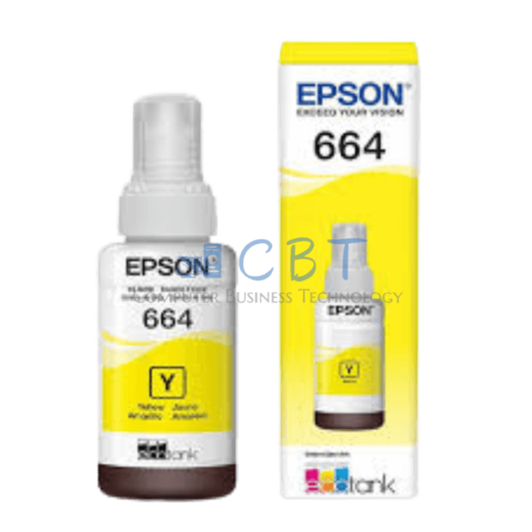 Epson Botella de Tinta Amarilla T664 -  original