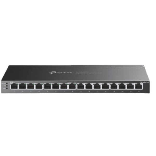 TP-LINK Switch JetStream 16-Port Gigabit Smart Switch with 8-Port PoE+