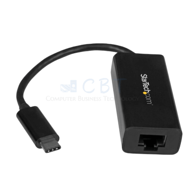 StarTech.com USB C to Gigabit Ethernet Adapter - Black - USB 3.1 to RJ45 LAN Network Adapter