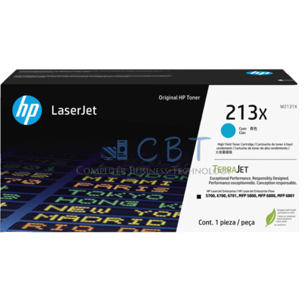 HP Toner 213X - cián- Alto rendimiento